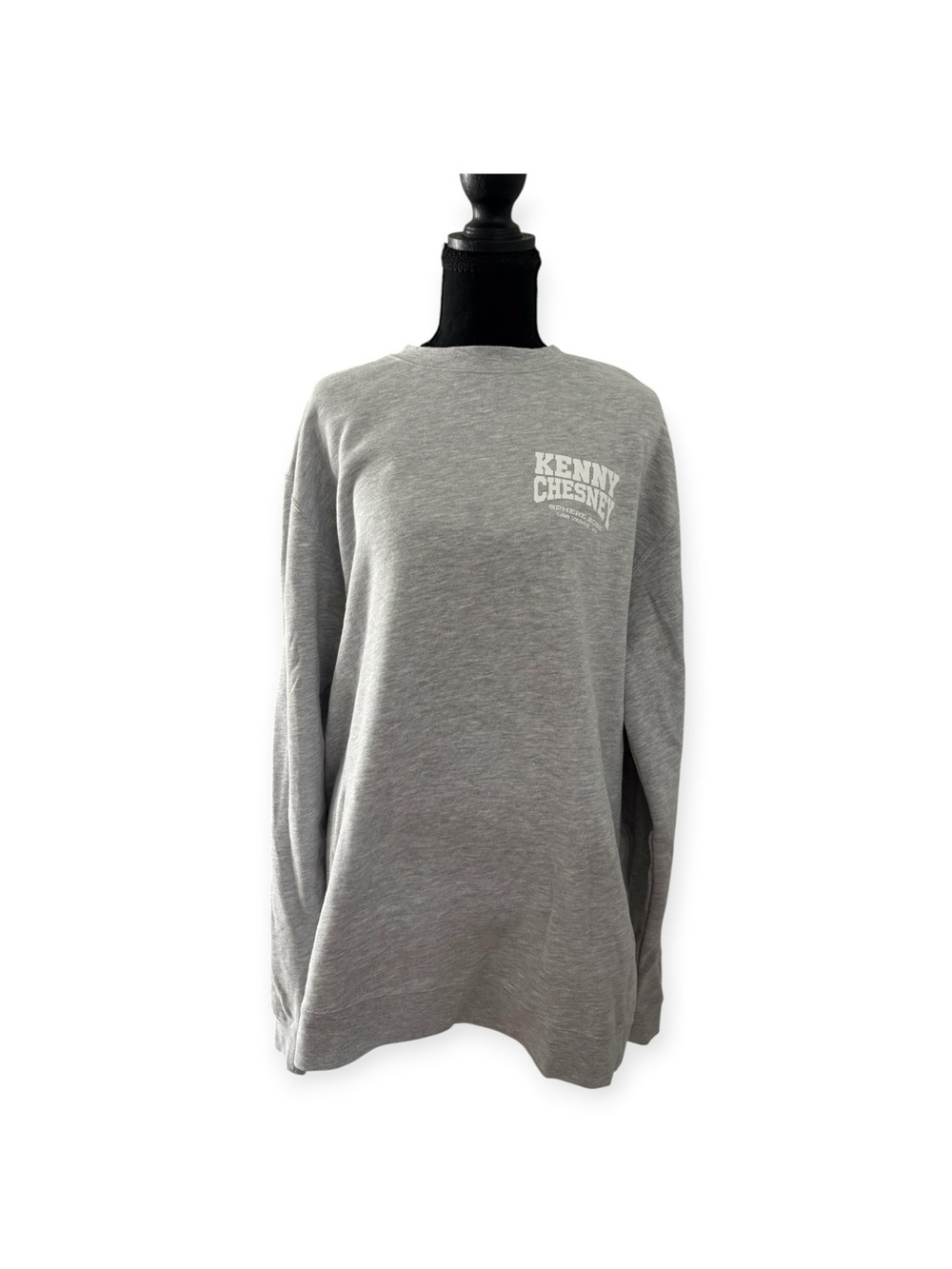 Kenny Chesney Sphere Men's Gray Long Sleeve Crewneck Pullover